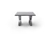 Couchtisch >CARTAGENA< in Akazie grau, massiv lackiert - 75x45x75cm (BxHxT)