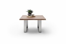 Couchtisch >CARTAGENA< in Akazie massiv walnussfarben - 75x45x75 (BxHxT)