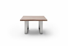 Couchtisch >CARTAGENA< in Akazie massiv walnussfarben - 75x45x75 (BxHxT)