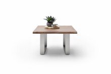 Couchtisch >CARTAGENA< in Akazie massiv walnussfarben - 75x45x75 (BxHxT)