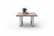 Couchtisch >CARTAGENA< in Akazie massiv walnussfarben - 75x45x75 (BxHxT)