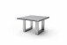 Couchtisch >CARTAGENA< in Akazie grau, massiv lackiert - 75x45x75cm (BxHxT)
