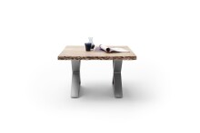 Couchtisch >CARTAGENA< in Akazie natur, massiv lackiert - 75x45x75cm (BxHxT)