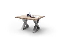 Couchtisch >CARTAGENA< in Akazie natur, massiv lackiert - 75x45x75cm (BxHxT)