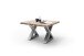 Couchtisch >CARTAGENA< in Akazie natur, massiv lackiert - 75x45x75cm (BxHxT)