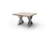Couchtisch >CARTAGENA< in Akazie natur, massiv lackiert - 75x45x75cm (BxHxT)