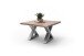 Couchtisch >CARTAGENA< in Akazie massiv walnussfarben - 75x45x75 (BxHxT)