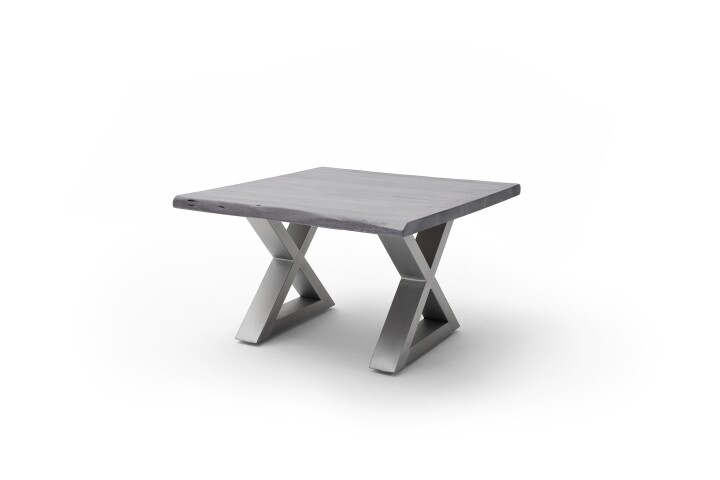 Couchtisch >CARTAGENA< in Akazie grau, massiv lackiert - 75x45x75cm (BxHxT)