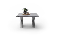 Couchtisch >CARTAGENA< in Akazie grau, massiv lackiert - 75x45x75cm (BxHxT)