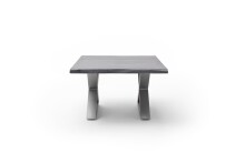 Couchtisch >CARTAGENA< in Akazie grau, massiv lackiert - 75x45x75cm (BxHxT)