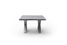 Couchtisch >CARTAGENA< in Akazie grau, massiv lackiert - 75x45x75cm (BxHxT)