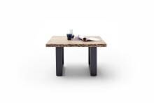 Couchtisch >CARTAGENA< in Akazie natur, massiv lackiert - 75x45x75cm (BxHxT)