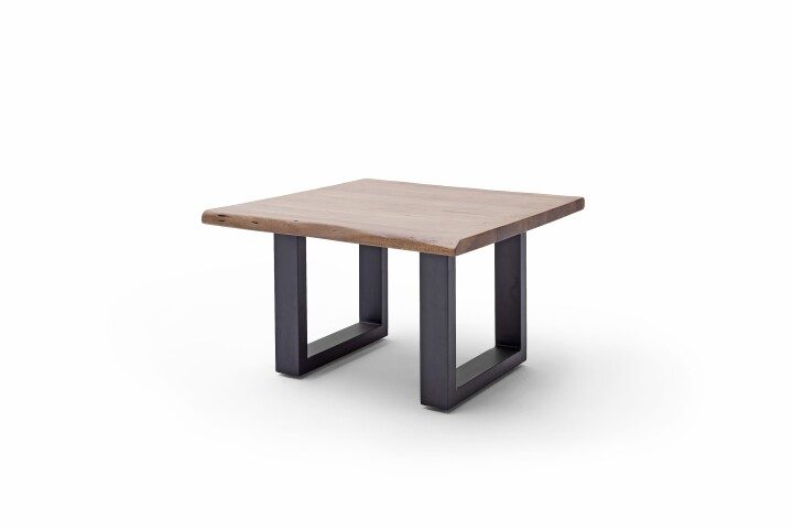 Couchtisch >CARTAGENA< in Akazie massiv walnussfarben - 75x45x75 (BxHxT)
