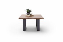 Couchtisch >CARTAGENA< in Akazie massiv walnussfarben - 75x45x75 (BxHxT)