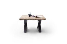 Couchtisch >CARTAGENA< in Akazie natur, massiv lackiert - 75x45x75cm (BxHxT)