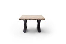 Couchtisch >CARTAGENA< in Akazie natur, massiv lackiert - 75x45x75cm (BxHxT)