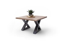 Couchtisch >CARTAGENA< in Akazie massiv walnussfarben - 75x45x75 (BxHxT)
