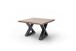 Couchtisch >CARTAGENA< in Akazie massiv walnussfarben - 75x45x75 (BxHxT)