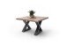 Couchtisch >CARTAGENA< in Akazie massiv walnussfarben - 75x45x75 (BxHxT)