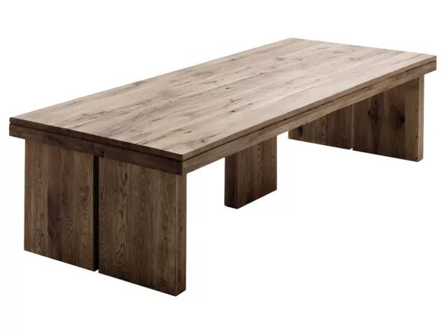 Esstisch >Dublin I< in Eiche bassano aus Massivholz - 300x76x120cm (BxHxT)