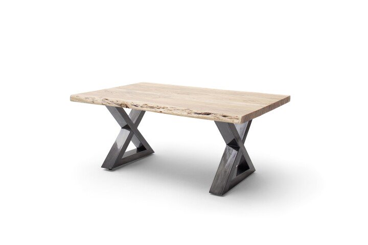 Couchtisch >CARTAGENA< in Akazie natur, massiv lackiert - 110x45x70cm (BxHxT)