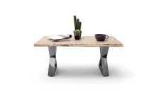 Couchtisch >CARTAGENA< in Akazie natur, massiv lackiert - 110x45x70cm (BxHxT)