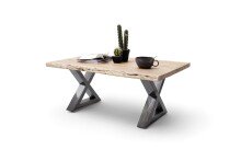 Couchtisch >CARTAGENA< in Akazie natur, massiv lackiert - 110x45x70cm (BxHxT)