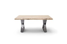 Couchtisch >CARTAGENA< in Akazie natur, massiv lackiert - 110x45x70cm (BxHxT)