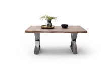 Couchtisch >CARTAGENA< in Akazie massiv walnussfarben - 110x45x70 (BxHxT)