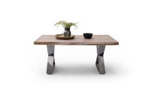 Couchtisch >CARTAGENA< in Akazie massiv walnussfarben - 110x45x70 (BxHxT)