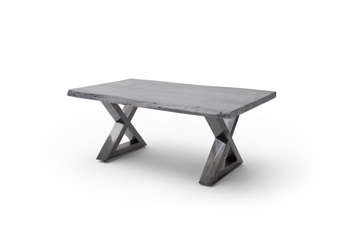 Couchtisch >CARTAGENA< in Akazie grau, massiv lackiert - 110x45x70cm (BxHxT)