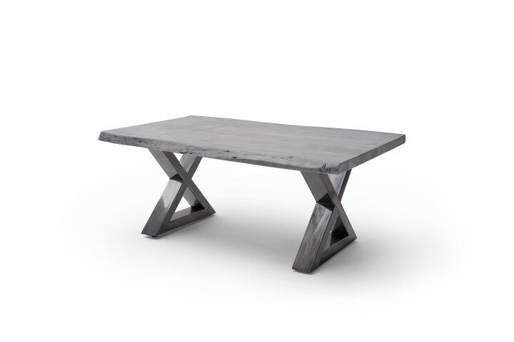 Couchtisch >CARTAGENA< in Akazie grau, massiv lackiert - 110x45x70cm (BxHxT)
