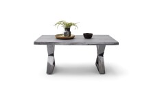 Couchtisch >CARTAGENA< in Akazie grau, massiv lackiert - 110x45x70cm (BxHxT)