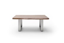 Couchtisch >CARTAGENA< in Akazie massiv walnussfarben - 110x45x70 (BxHxT)
