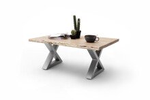 Couchtisch >CARTAGENA< in Akazie natur, massiv lackiert - 110x45x70cm (BxHxT)
