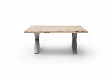 Couchtisch >CARTAGENA< in Akazie natur, massiv lackiert - 110x45x70cm (BxHxT)