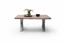 Couchtisch >CARTAGENA< in Akazie massiv walnussfarben - 110x45x70 (BxHxT)