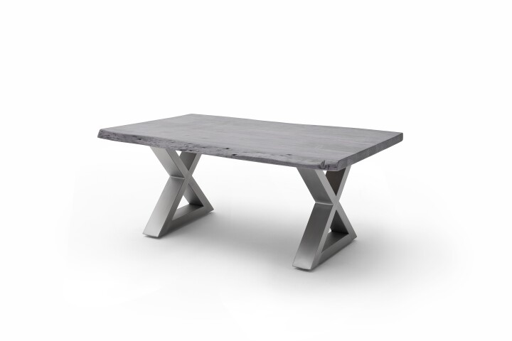 Couchtisch >CARTAGENA< in Akazie grau, massiv lackiert - 110x45x70cm (BxHxT)