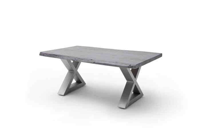 Couchtisch >CARTAGENA< in Akazie grau, massiv lackiert - 110x45x70cm (BxHxT)