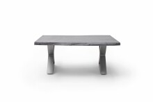 Couchtisch >CARTAGENA< in Akazie grau, massiv lackiert - 110x45x70cm (BxHxT)