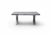 Couchtisch >CARTAGENA< in Akazie grau, massiv lackiert - 110x45x70cm (BxHxT)