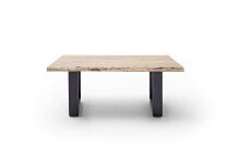 Couchtisch >CARTAGENA< in Akazie natur, massiv lackiert - 110x45x70cm (BxHxT)