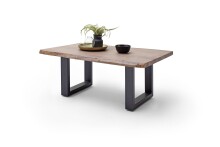 Couchtisch >CARTAGENA< in Akazie massiv walnussfarben - 110x45x70 (BxHxT)
