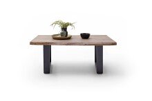 Couchtisch >CARTAGENA< in Akazie massiv walnussfarben - 110x45x70 (BxHxT)