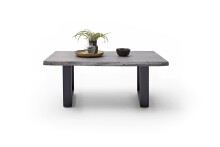 Couchtisch >CARTAGENA< in Akazie grau, massiv lackiert - 110x45x70cm (BxHxT)