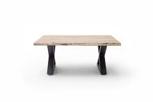 Couchtisch >CARTAGENA< in Akazie natur, massiv lackiert - 110x45x70cm (BxHxT)