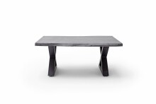 Couchtisch >CARTAGENA< in Akazie grau, massiv lackiert - 110x45x70cm (BxHxT)
