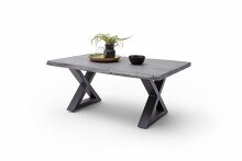 Couchtisch >CARTAGENA< in Akazie grau, massiv lackiert - 110x45x70cm (BxHxT)