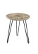 Beistelltisch >NEVIS< in Kompass-Motiv, Mango Massivholz - 46x51x46cm (BxHxT)