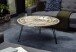 Couchtisch >NEVIS< in Kompass-Motiv, Mango Massivholz - 90x46x90cm (BxHxT)